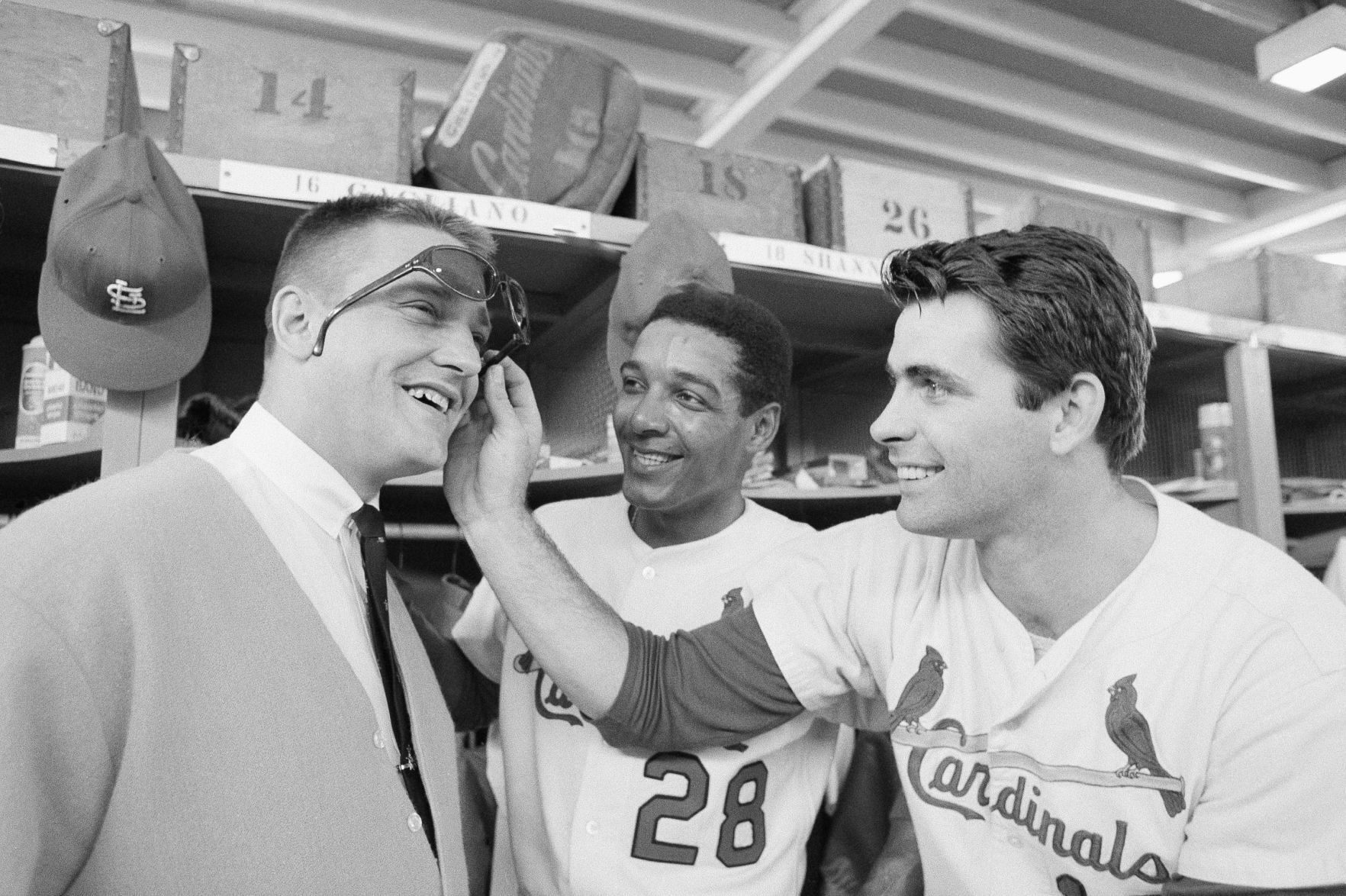Roger Maris, Vada Pinson, and Mike Shannon
